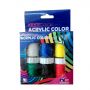 6x20ml Jars premium quality glow in the dark acrylic paint set