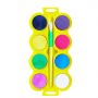 8 Colors Opaque Watercolor Paint Cakes with Mixing Palette and Brush
