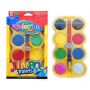8 Assorted Opaque Colors Washable Giant Tempera Paint Cakes Dia4.0cm