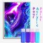 4 Colors Pre Mixed High Flow Pouring Acrylic Paint Set
