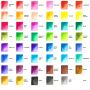 36 Richly Pigmented Metallic Pearlescent Watercolor Paint Set