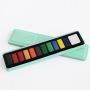 12 Colors Watercolor Paint Set Bonus Paint Brush In Travel Metal Tin Box