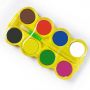 8 Colors Opaque Watercolor Paint Cakes with Mixing Palette and Brush