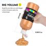 18 colors large volume 380ml washable tempera paint for kids finger painting