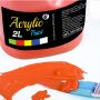 Cheap good quality 2L outdoor acrylic paint for wall painting