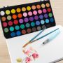 Hot sell Solid Watercolor Paint Set With Watercolor Paint Brush For Art Supplies