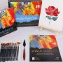 49 Pcs Acrylic Colour Paint Set Art Painting Set With Canvas Board ,Paintbrush,Palette For Artist and Kids