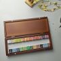 artist painting pigment solid watercolor paint wooden box set