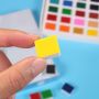 12 18 24 36 Colors Solid Watercolor Paint Set With Brush For Art Painting