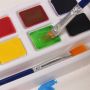 12 18 24 36 Colors Solid Watercolor Paint Set With Brush For Art Painting