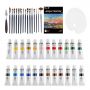 Art supplies 38pcs acrylic paint and acrylic paint brush set