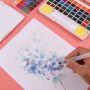 Professional 12 24 36 48 Colors Watercolour Quality Non-Toxic Solid Watercolor Paint Set