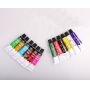 Professional 12 Colors 12 Ml Non-Toxic Acrylic Paint Set Art Acrylic Paint For Dyeing Clothes Wall Painting With Brush