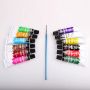 Low Prices 12 Colors Non-Toxic Art Color Oil Paints 12Ml Artist Acrylic Watercolor Paint Set With Brush