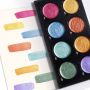 Best Selling 6/8/9/15/24 PP Box Richly Pigmented Drawing Art Painting Pigment Metallic Colors Watercolor Paint Set with Brush