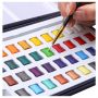 12/18/24/36 vivid neon metallic colors in pocket box with metal ring and bonus watercolor brush perfect for student kid beginner
