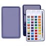 12/18/24/36 Best Selling Products Kids Pocket Neon Solid Cake Half Pan Metallic Artist Watercolor Paint Set with Brush