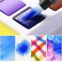 Lightwish Watercolor Paint Set 36 Vivid Colors in Pocket Box Bonus Watercolor Brush Perfect for Students Kids Beginners & More