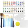 School Professional Artist Paint Canvas Waterproof Non-toxic Water-based Permanent 12 Colors Acrylic Paint