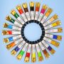 Pigment Acrylic Set Dye Small 24 Waterproof Hand-Painted Children Diy Pigment Set