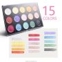 6/8/9/15/24 Metallic Colors Watercolor Drawing Painting Pigment Travel Paints Set in TIN BOX PACKING