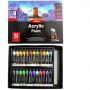 Rich 12 Colors 12ML Amazon Hot Selling Tube Non Toxic Non Fading Artist Pigments Acrylic Paint Set for Painters Adults and Kids
