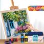 60ml acrylic paint set vibrant 48 colors acrylic paint set for kids artists canvas crafts wood painting
