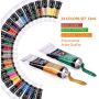 professional acrylic paint for artist paint acrylic for 24 colors with 10 brushes, 1 palette, 1canvas 12ml acrylic paint 24 tube
