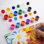 6/12/18/24/36/48 colors storage box jars acrylic paint pigment cup pot set for kids craft diy painting kit