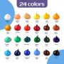Rich 12 Colors 12ML Amazon Hot Selling Tube Non Toxic Non Fading Artist Pigments Acrylic Paint Set for Painters Adults and Kids