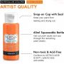 professional acrylic paint set 12/24/36/50 artist paint for artist and kids non-toxic 60ml acrylic paint set
