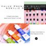 12ml acrylic paint set 12 colors paints for drawing pad, canvas, fabric paint set colors
