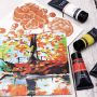 6 basic color paint with 1 plus white acrylic paint set artist in acrylic paint tube