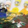 custom acrylic paint 12*24 colours acrylic paint artist acrylic painting set for children, artist