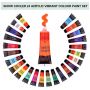 acrylic professional painting artists acrylic paint art ranger 24colors 30ml for canvas, wood, fabric