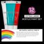 acrylic paint professional acrylic art paint 12colors non-toxic acrylic paint 75ml for artist