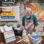 custom acrylic paint 12*24 colours acrylic paint artist acrylic painting set for children, artist