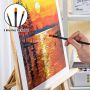 art supplies painting 24*22ml basic acrylic paints on leather, canvas, paper for artist and student