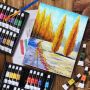 acrylic paint set 48 colors 12ml paint set acrylic artistic paint for Canvas, Wood, Ceramic