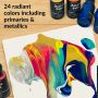 americana acrylic paint wholesale 24 non-toxic acrylic paint color high quality acrylic paint for pour painting