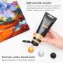 art rangers acrylic paint non toxic 14colors 120ml professional acrylic artist paint