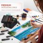 studio acrylic paint set 24 22ml acrylic paint artist quality for Kids Students Adults Beginners