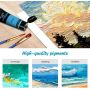 16 tube acrylic paint 75ml acrylic pigment with 10 brushes for professional art