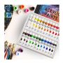 Artist Quality Acrylic Paint Set, 24x12ml Non-Toxic Painting Acrylic Colors