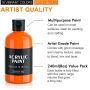 18 color paint 240ml acrylic paint for adults and kids high quality non toxic paint