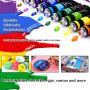 high quality art set painting 12color paint 12ml with brushes non-toxic acrylic paint on clothes, canvas