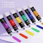 22ml acrylic paint set 12colors folk art acrylic paint cloth, canvas, rock painting