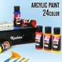 24/ 12 colors paints high quality acrylic paints in bottles color paint set acrylic