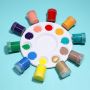 24colors 15ml plastic bottle acrylic color paint folk art acrylic paint on canvas, pad painting