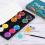 12 water color paint glitter watercolor paint set metallic for adults and children water based paint
